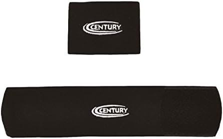 Century Shin Guard Stay Elastic With Velcro Fastener Strap (Black)