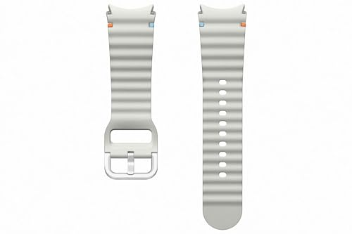 Samsung Sport Band (S/M) ET-SNL30 für die Galaxy Watch7 | Uhrenarmband, Sport Armband, Original Zubehör, elastisch, langlebig, guter Sitz, Silver