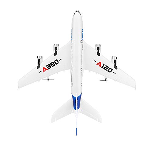 Really GO-US Direct A120-A380 Airbus 510 mm Wingspan 2.4GHz 3CH RC EPP ABS Airplane Fixed Wing RTF with Mode 2 Remote Controller Scale Aeromodelling Default Fuselage /18.9 X 20 inches