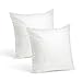 Set of 2-20 x 20 Premium Hypoallergenic Stuffer Pillow Insert Sham Square Form Polyester, Standard/White - Made in USA primary