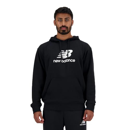 [ニューバランス] メンズ パーカー Stacked Logo スウェットフーディー (MT41501) BK(ブラック) L