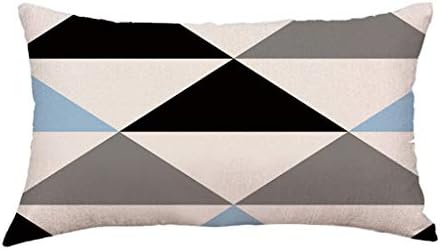 ZEELIY Home Garden Quality Super Soft Geometric Short Plush Pillowcase Sofa Pad Set Home Decoration Suitable to Sofa Car and Office Bed
