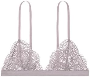 Victoria's Secret Crochet Lace Triangle Bralette (Large, Pebble Violet)