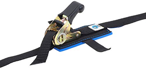 valonic Ratchet Straps, Tie Down Straps with Anti-Scratch pad, 13 FT x 1 inch, 1763 lbs Break Strength, 2-Pack Lashing Strap Set, Black