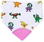 2 in 1 Teething Bib - Pink Fruit