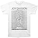 Joy Division Men's Unknown Pleasures Slim Fit T-shirt White