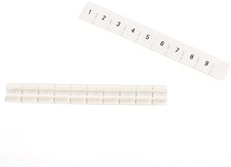 Suyep ZB6 Numbers Strip Markers for Rail Mounted Terminal Blocks (100)