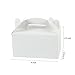 LaRibbons 24 Pack Treat Gift Boxes - 4 x 2.5 x 2.5 inches White Paper Box Recycled Kraft Gift Box with Stickers, Perfect for Birthday, Party, Wedding