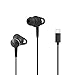 Ecoker USB C Headphone Hi-Fi Digital Stereo Earbuds in-Ear Type C Earphones w/Mic for Samsung Galaxy S21/20/Note 10, Google Pixel 5/4/3XL, Huawei, OnePuls, Moto, iPad Pro- Black(Updated Version)