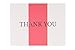 30 Bold Letterpress Thank You Cards with Envelopes and Sticker Seals. Bulk Box Set for Husbands, National Boss's/Bosses Day, Business and Professional Notes. Blank Inside!
