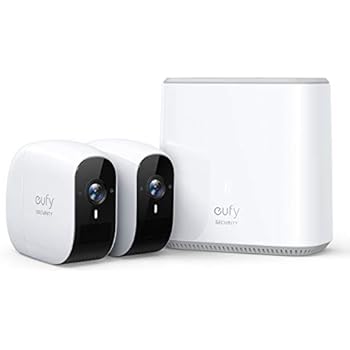 Wireless Home Security Camera System, eufy Security eufyCam E 365-Day Battery Life, 1080p HD, IP65 Weatherproof, Night Vision, Compatible with Amazon Alexa, 2-Cam Kit, No Monthly Fee