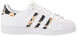 adidas Women's Superstar Sneaker, White/Black/Gold