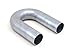 HPS Performance AT180-150-CLR-25 6061 T6 Aluminum Elbow Pipe Tubing, 16 Gauge, 180 Degree U Bend, 1.5