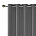 Deconovo 100% Blackout Curtains – Noise Reducing, Thermal Insulated Drapes – Grommet Room Darkening Window Panels – Light Blocking & Privacy Protection (Light Grey, 100x84 Inch, 1 Panel)