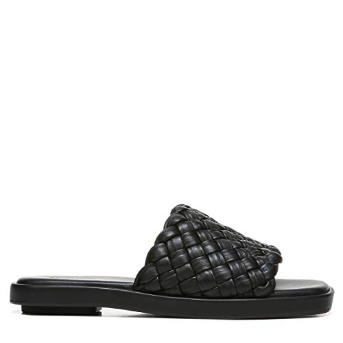 Vince Women's Rumi Woven Slide Sandal, Black, 11 | Pricepulse