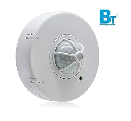 Blackt Electrotech: 360 Degree Ceiling Mounted Occupancy Sensor Time Delay (White)