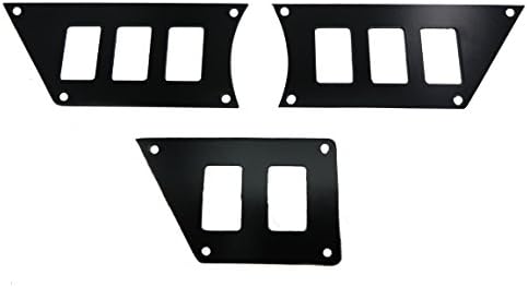 RZR XP1000 XP 1000 XP1K BLACK Switch Plate 3 Plates #AC-SP-XP1K3