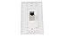 RiteAV CAT 6A 1 Port Shielded Cat6a Wall Plate 1 Gang Decorative - White