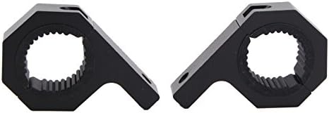 Bangbangche 1 Kit Mounting Bar Clamps 1"/1.5"/1.75"/2", LED Light Bar Tube Front Rear Bumper Bull Bar Horizontal Bar Mounting Brackets, Various uses, Solid and Sturdy, Holds Tight