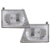 Ford Econoline Van Headlights Compsite Type Headlamps Driver/Passenger Pair New