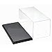 Acrylic Display case 7.9 x 3.9 x 3.5 inches for Action Figures Toy Vinylmation lot Any Minifigures Fuko Model Rock Stone Home Display (Black)