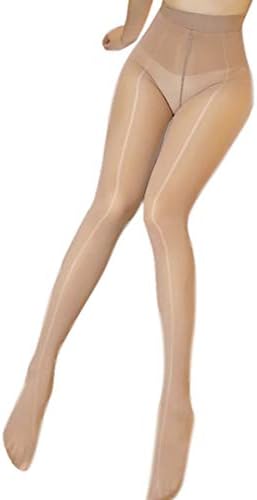 Kffyeye Women's Control Top Thickness Stockings Pantyhose, Ultra Shimmery Stretch Plus Footed Tights