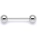 Body Candy Stainless Steel Straight Barbell Tongue Ring 14 Gauge 5/8