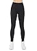 THE GYM PEOPLE Thick Thermal Fleece Lined Leggings with Pockets, Tummy Control Workout Running Yoga Pants for Women (X-Large, Fleece Lined Black)thumb 2