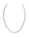 The Pearl Source 14K Gold 7-8mm AAAA Quality Round White Freshwater Cultured Pearl Necklace for Women in 18