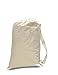 Heavy Canvas Laundry Bag with Shoulder Strap with Handle Large Medium Small (LARGE)