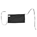 DALIX Waist Aprons Commercial Restaurant Home Bib Spun Poly Cotton Kitchen (3 Pockets) in Black 10 Pack