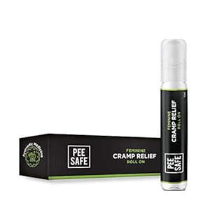 PEESAFE Feminine Cramp Relief Roll On with Ayurveda Extracts (10 ml) |100% Herbal Period Pain Reliever