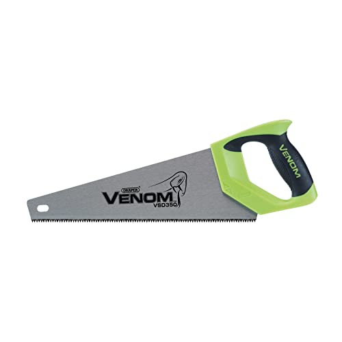 Draper Venom 350mm 8PPI First Fix Double Ground Tool Box Wood Hand Saw - 35cm Blade Length - 82198 - Tree Garden Woodworking Handsaw