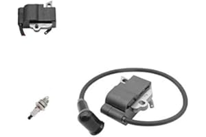 PARTSRUN #1141 400 1302 New Ignition Coil with BM6A Spark Plug （Spade Connector） for Stihl MS261 MS261C Without M-Tronic ZF150-HHS
