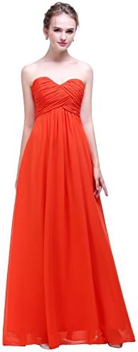 esvor Sweetheart Chiffon Party Prom Bridesmaid Dress Long Evening Gown
