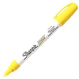 Sharpie Paint Marker Pen Oil Base Medium Point, Yellow Box of 12