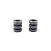 Spiral Titanium Knife Lanyard Bead EDC Zipper Pull 550 Paracord Necklace Bead Pendant (Pack of 2) (Blue)