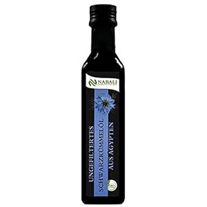 NABALI FAIRKOST VOOR IEDEREEN Egyptische zwarte komijn-olie kwaliteitsproduct 250 ml zuiver – 100% natuurlijk vegan…