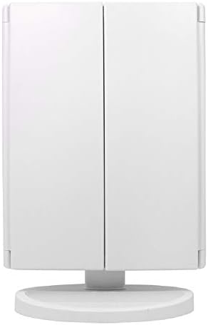 light up vanity makeup mirror - with illuminated led lights - perfect lighting for skincare - magnification for mascara and eyeliner - ideal for bedroom dressing table or bathroom - women accessories