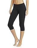 Baleaf Women's Yoga Workout Capris Leggings Side Pocket for 5.5