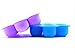 LUXEHOME 2-Pack BPA Free Silicone Baby Food Storage Freezer Containers with Clip-on Lid , FDA Food Storage Trays