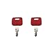 2 Pcs AT194969 AT147803 H800 Ignition Key fits Excavator John Deere Excavator Case Hitachi New Holland