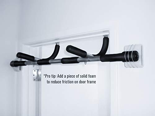 Rubberbanditz Doorway Pull Up Bar | Doorframe Chin-Up & Pull-Up Bar for Home Fitness, Workout, Gym + Free eBook