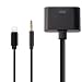 30 Pin Adapter | 8 Pin Male to 30 Pin Female | Works with Smartphones, Cars, Docking Stations and More Black- 20cm primary