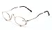 SOOLALA Womens Metal Frame Clip On Makeup Reading Glasses Magnifying Glass Best Gifts for Mother's Day, +2.5D