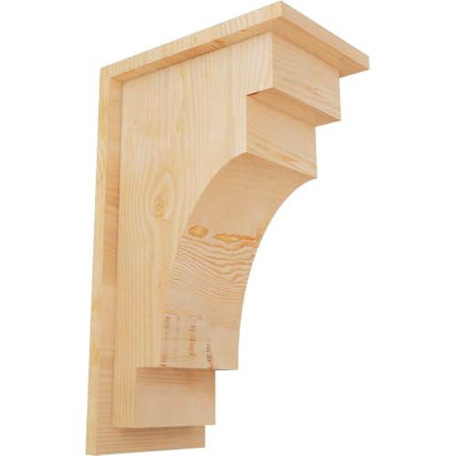 Ekena Millwork COR08X12X20MED01RDF 8"W x 12"D x 20"H Mediterranean Rough Sawn C…