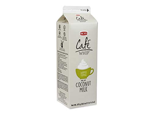 Richs Whipped Topping with Coconut Milk, 875 Gram -- 12 per case.