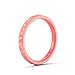 Enso Rings Stackable Pyramid Silicone Wedding Ring – Hypoallergenic Unisex Stackable Wedding Band – Comfortable Minimalist Band – 2.5mm Wide, .8mm Thick Coral. Size: 6