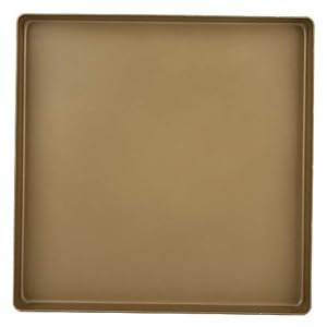 Aluminium Pizza Pan, vierkante Vorm Non-stick Bakplaat Goud Oven Pan 28x28x3 cm Brood Pizza Lade Bakken Tool