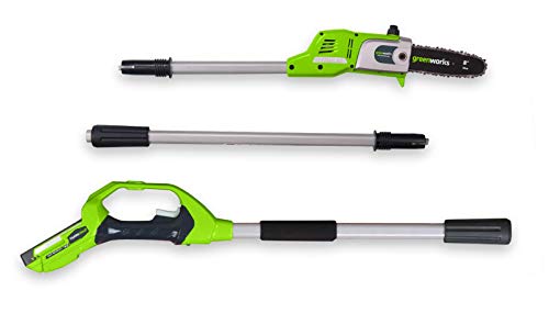 Greenworks G24PS20K2 Akku Hochentaster,20 cm Blattlänge, 6,7 m/s Kettengeschwindigkeit, 3,2 kg, automatisches Ãl-System, 50 ml Ãltank, 2,6m Stangenreichweite,24V 2Ah Akku & Ladegerät, 3 Jahre Garantie – Bild 5